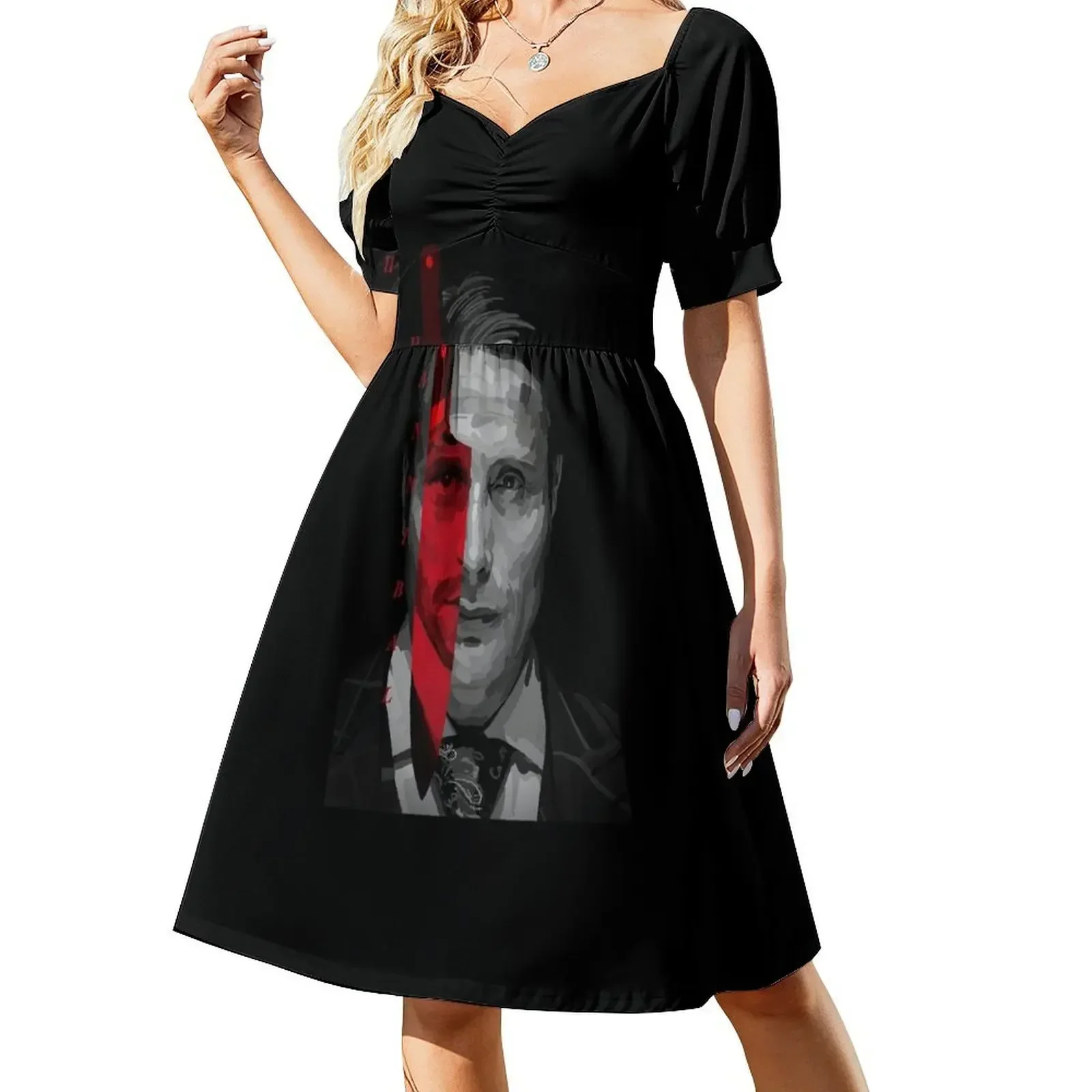 

Hannibal and Will Short-Sleeved Dress women dresses Long dress luxury dresses long sleeve dress