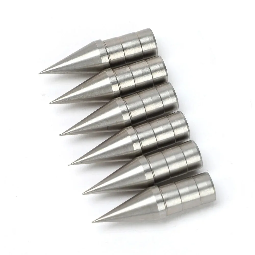 

Archery id8.0mm arrow tips 100/120/180/200 grain stainless steel recurve/composite bow and arrow heads accessories