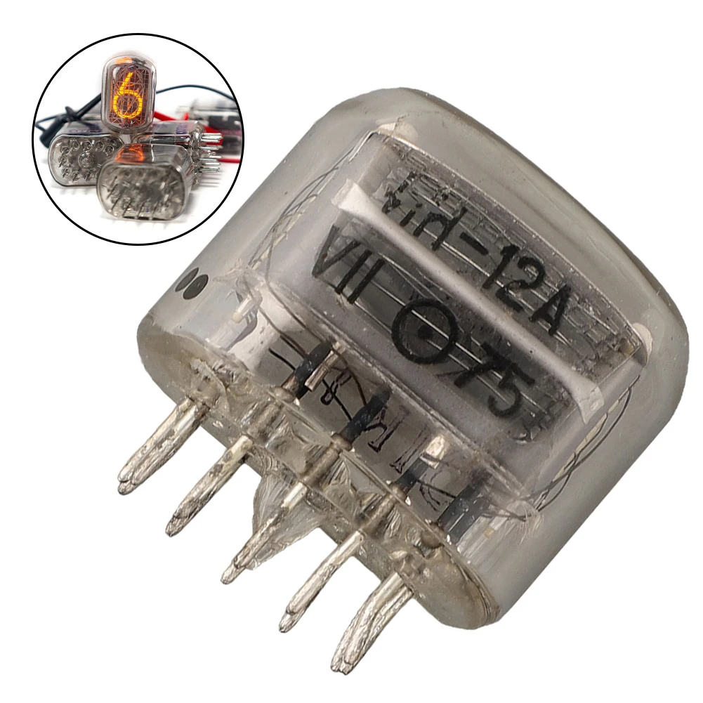 IN12 replacement digital tube with decimal point for clock displays neon glass metal cold cathode indicator 1pcs