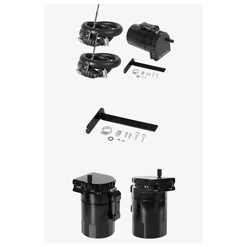 Car Modification Breathe Oil Pot Kit Oil Pot With Pipe And Bracket For Ford F-150 Raptor Expedition