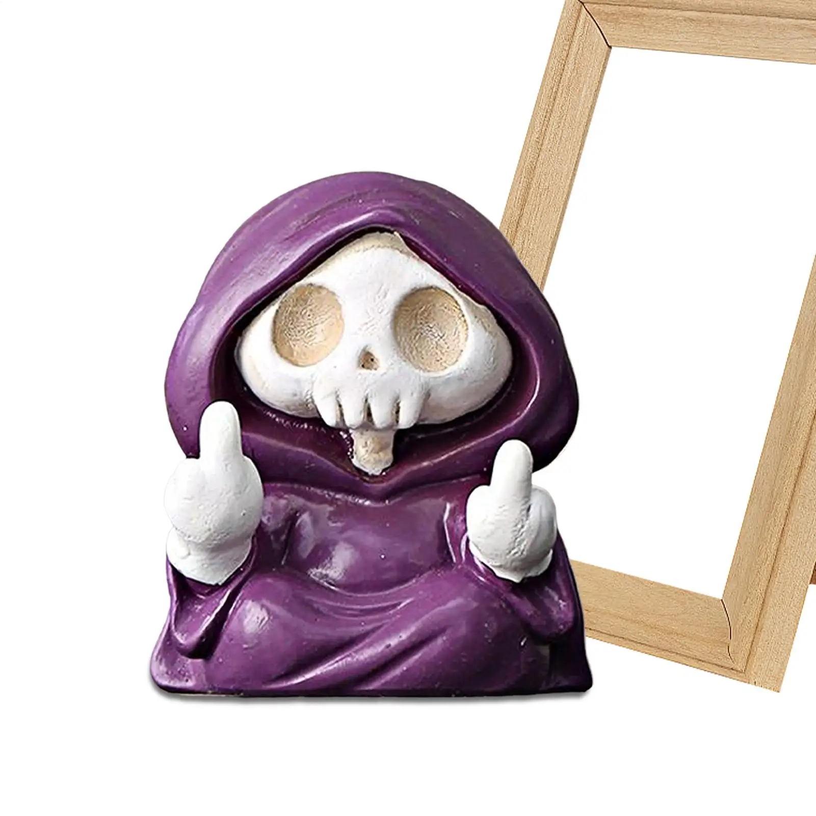 Reaper Sculpture Cute Reaper Walking Dog Statue Cute Funny Halloween Decoration For Home TV Cabinet Fireplace Entrance Bookshelf