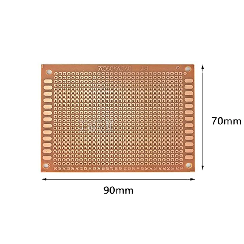 7x9 см 7*9 односторонняя макетная плата, универсальная доска, экспериментальная бакелитовая медная пластина, желтая 5*7 5x7 9x15