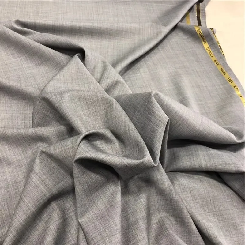 1/1.5/3.5meter Light Gray High Quality Imported Wool Fabric Suit Clothing Fabric Anti-wrinkle  Mens Atiku Fabrics S180