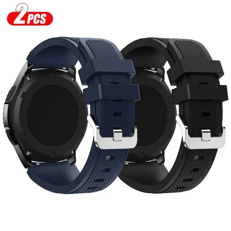 20mm 22mm Bands For Samsung Gear S3 Galaxy Watch 6 3 4 5 Pro Silicone Bracelet Amazfit GTS 4/2/2e/GTS2/2e/3/Pro Huawei GT Strap