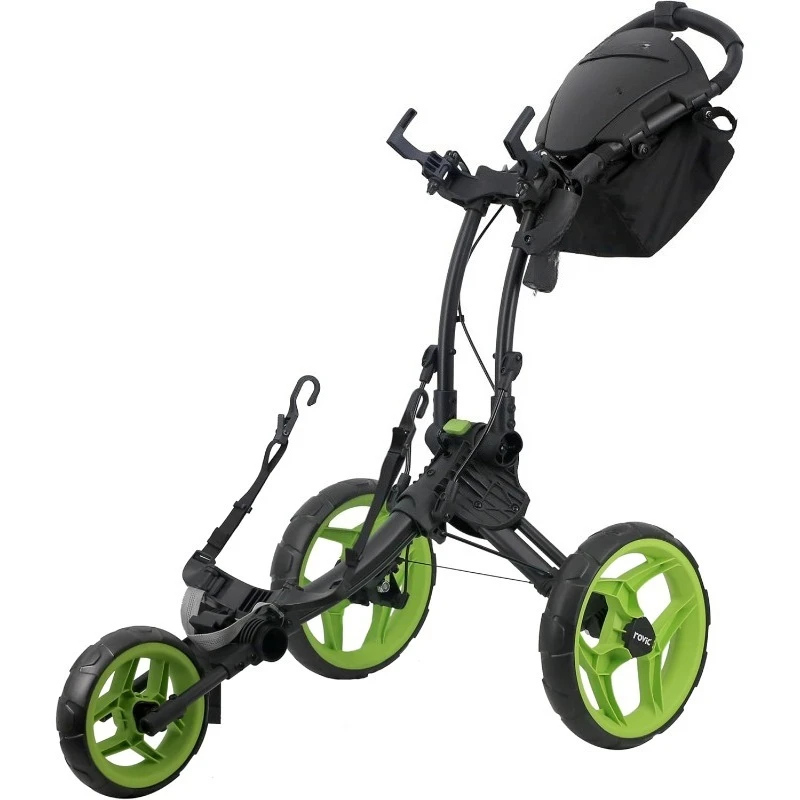 

Rovic RV1D 2.0 Disc Golf Push Cart | 3-Wheel| Fits All Disc Golf Backpacks