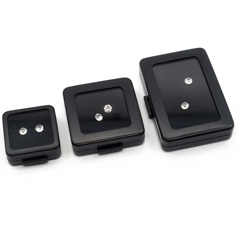 صناديق معدنية عالية الجودة باللون الفضي والأسود من الحجر العاري، صندوق تخزين للحفر الداخلي، جوانب مزدوجة باللونين الأسود والأبيض #4