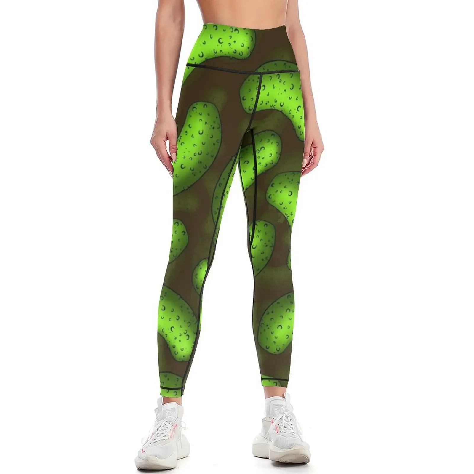 

Pickle Pickle Pickle Pattern Leggings Golf wear push up fitness Women's sportswear high waist Womens Leggings