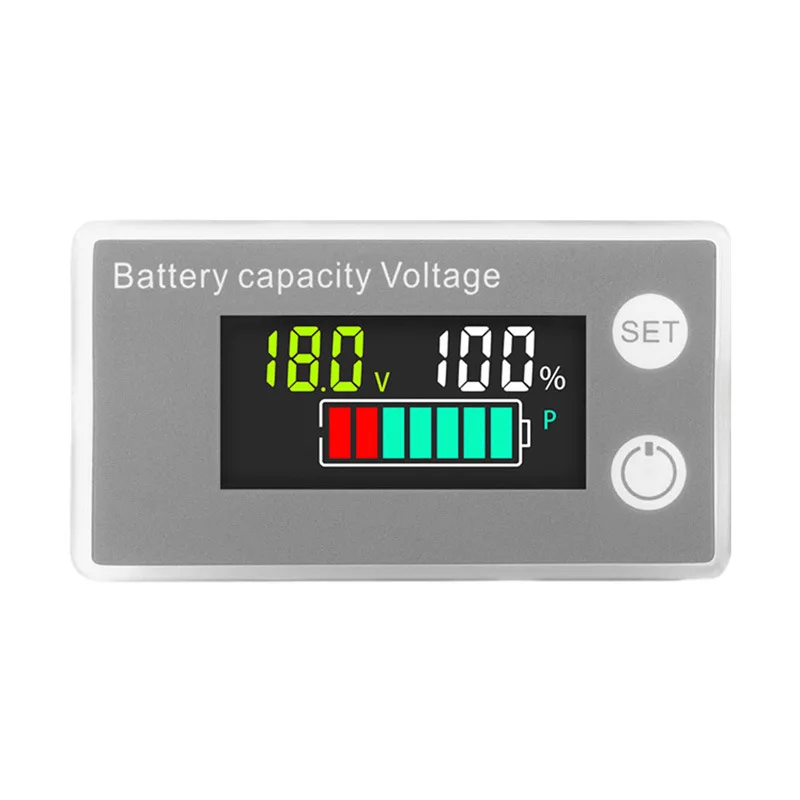 Professional LCD 8-100V voltmeter, battery car power detection, digital display, lithium lead-acid battery capacity display