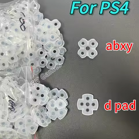 200PCS for Playstation 4 PS4 Game Pad Controller JDM-050-055 030 040 001 011 Silicone Conductive Rubber Pads ABXY D Pad Buttons