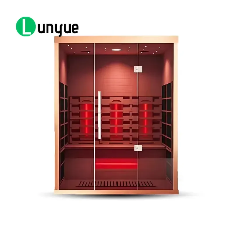 New Design Indoor Traditional Steam Sauna Room for Home Relaxation Wood Material Compact Size Easy Installation Wellness Spa