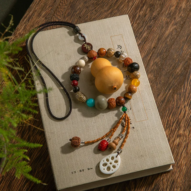 

DSA natural hoist car pendant high-grade Bodhi mirror accessories car interior decoration car pendant