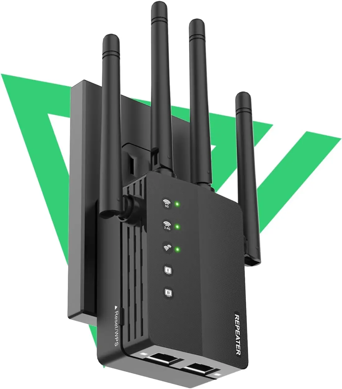 

1200Mbps Dual Band WiFi Extender Booster, 12880 Sq.Ft Coverage for 105 Devices, Easy Setup Home Outdoor