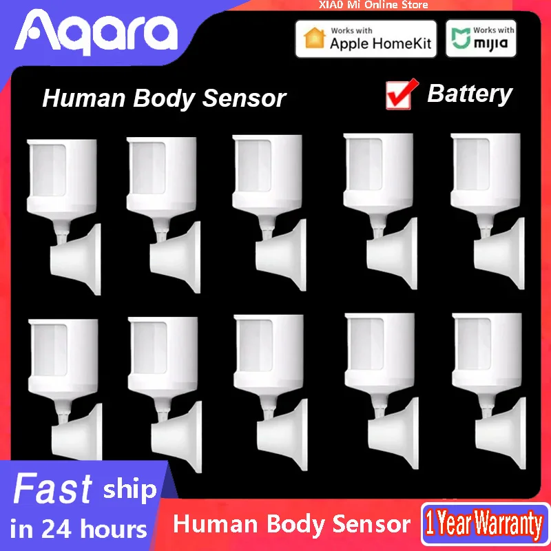 Aqara Motion Sensor Smart Human Body Sensor ZigBee Movement Security Wireless Sensor Work with Matter Xiaomi Home APP HomeKit