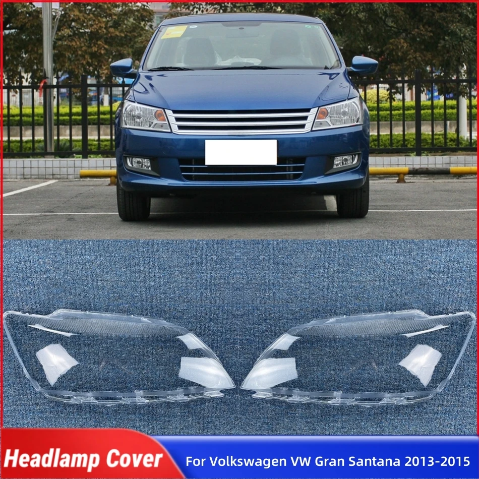 

For Volkswagen VW Gran Santana 2013 2014 2015 Car Gadgets Lampshades Lamp Headlamp Car Front Headlight Lens Cover Lights Shell
