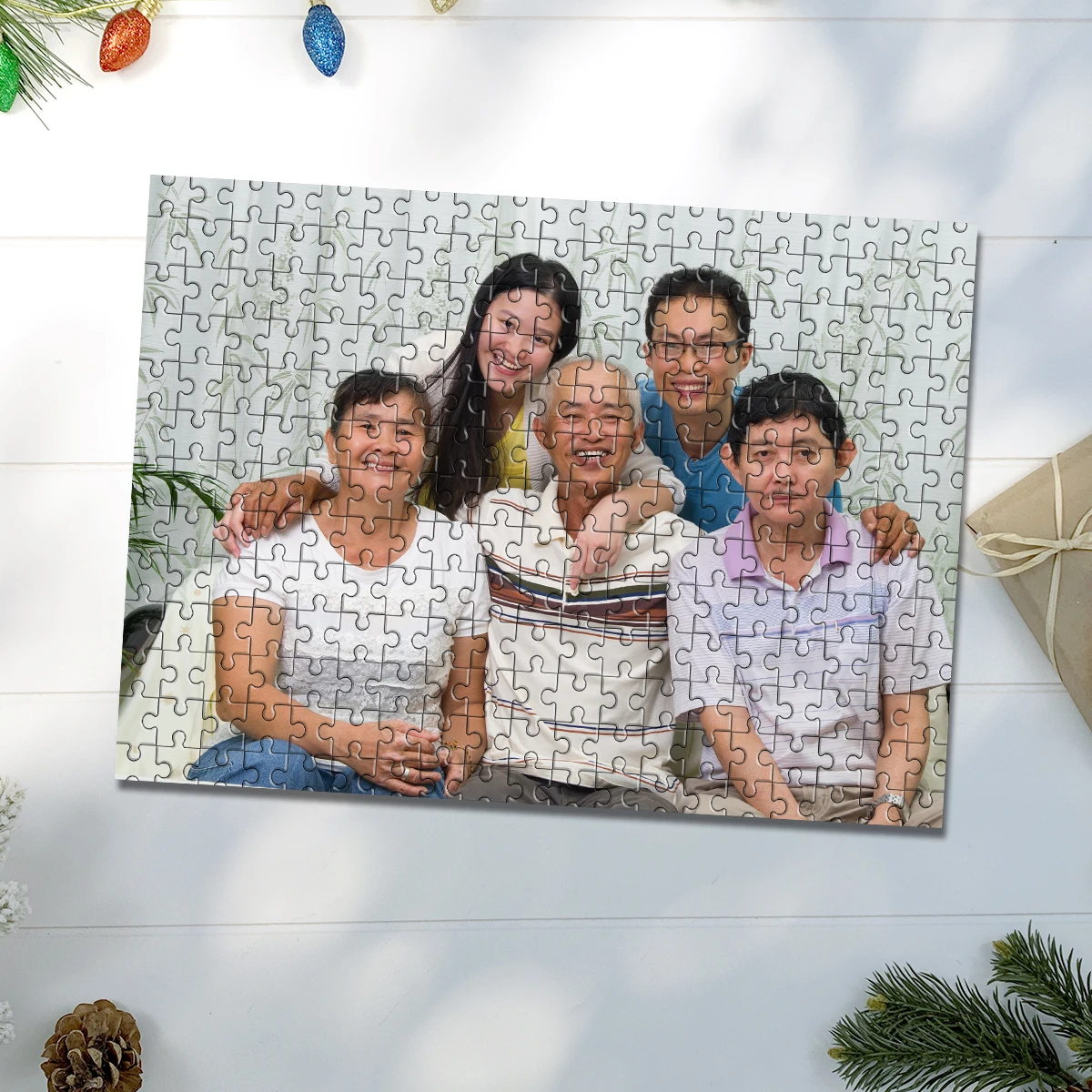 35/300/500/1000pcs Personalized Custom Photo Puzzle family photo Decoration Ornamental Exquisite Personalized Gifts For Weddings