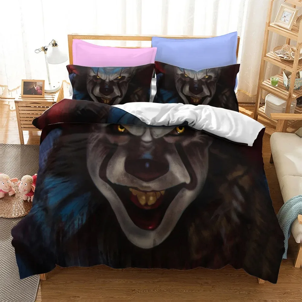 

IT 2 Bedding Set Clown Duvet Cover Sets Comforter Bed Linen Twin Queen King Single Size Dropshipping Horror Moive