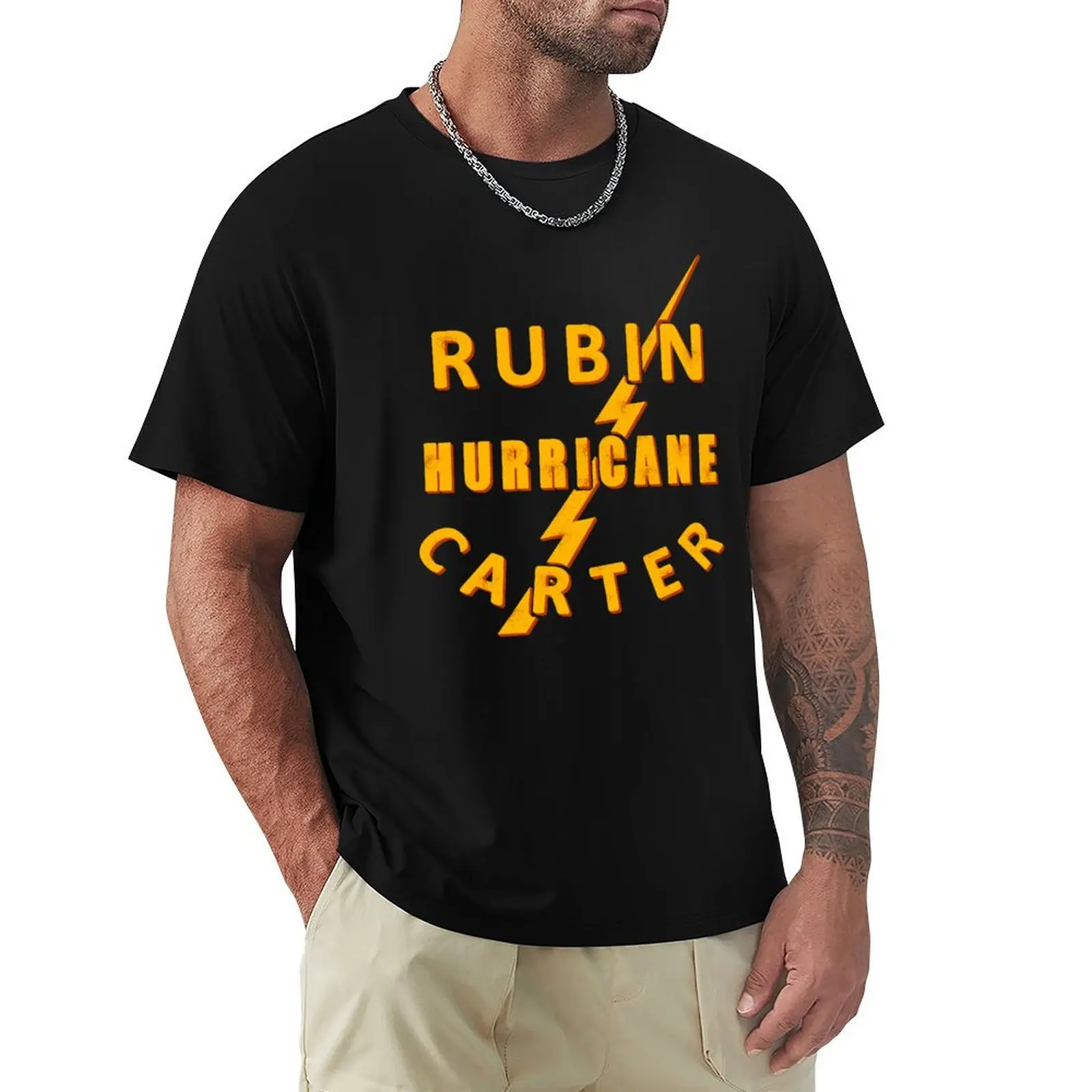 Rubin Hurricane Carter Boxing T-Shirt Plus Size Lightweight Top