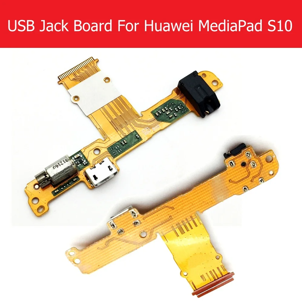 

Аудиоразъем и USB-разъем для зарядного устройства, гибкий кабель для Huawei MediaPad 10 Link + S10-231U 233L 231W, зарядный USB и вибрационный гибкий кабель