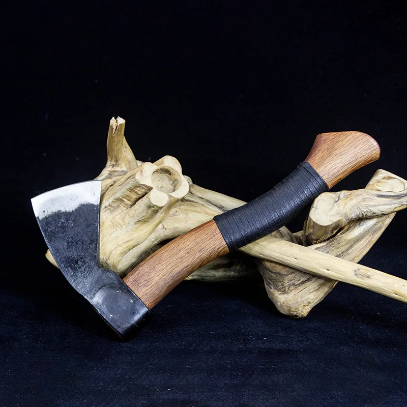 Ancient-style Forged Axes Multi-functional Outdoor Emergency Mountain Opening and Camping Axes Household Firewood Splitting Tool