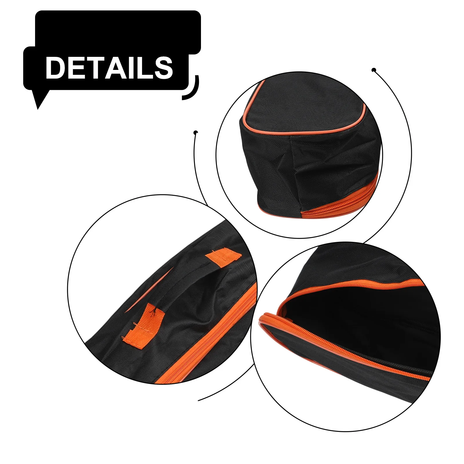 2PCS Functional Vacuum Cleaner Tool Bag with Chain Closure and Polyester PVC Construction for Long-Term Daily Use