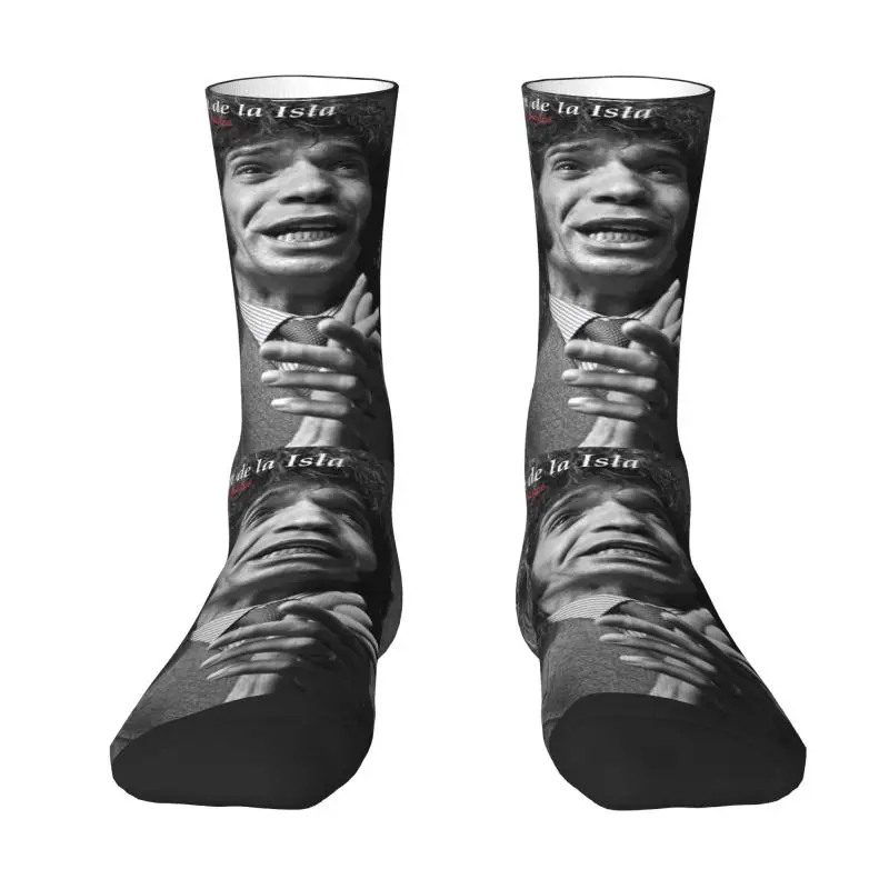 Cute Mens Camaron De La Isla Dress Socks Unisex Comfortable Warm 3D Print Famous Musician Crew Socks