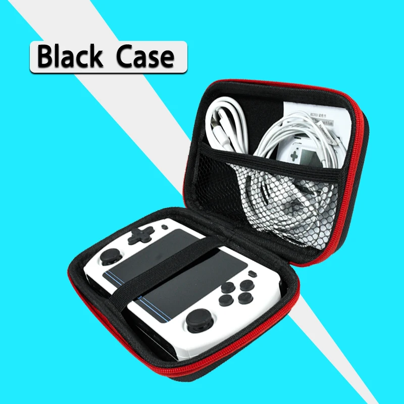 

Retro Handheld Game Console Storage Bag of Powkiddy RGB30, Data cable game card game console anti drop anti loss waterproof