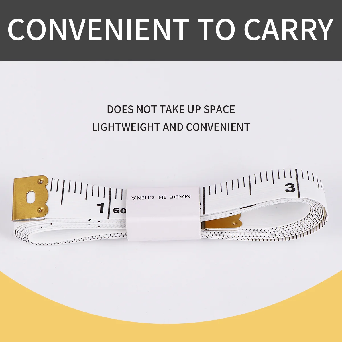 

1Set Black Round Tape Measure Mini Portable High Precision PVC Flexible Ruler for Home Outdoor Waist Bust Height Measurement