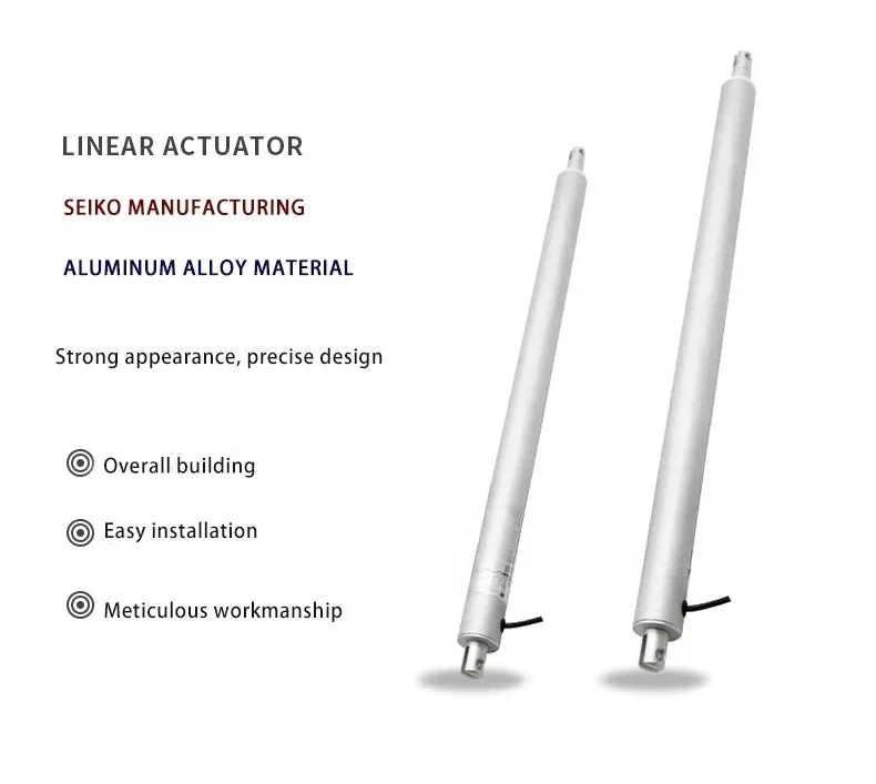 Medical Equipment Tubular Reciprocating Actuator Linear 12v 24v Electric