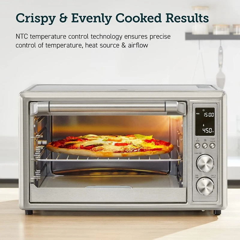 12-in-1 Air Fryer Toaster Oven Combo, Airfryer Rotisserie Convection Oven Countertop