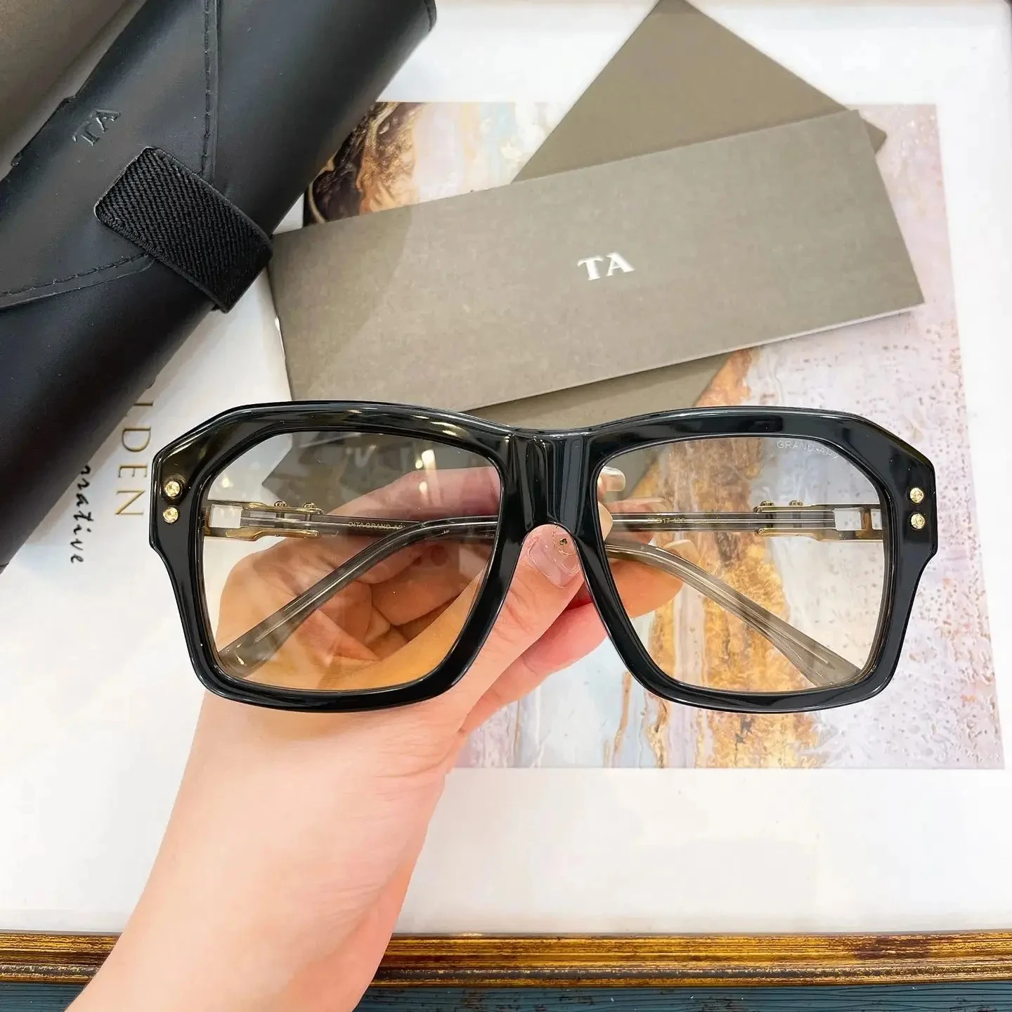 

New Arrival For LUXURYDIT DT DTS417 Popular Luxury Designer Men Eyewear Premium Casual Retro Classic Business Women Sunglasses