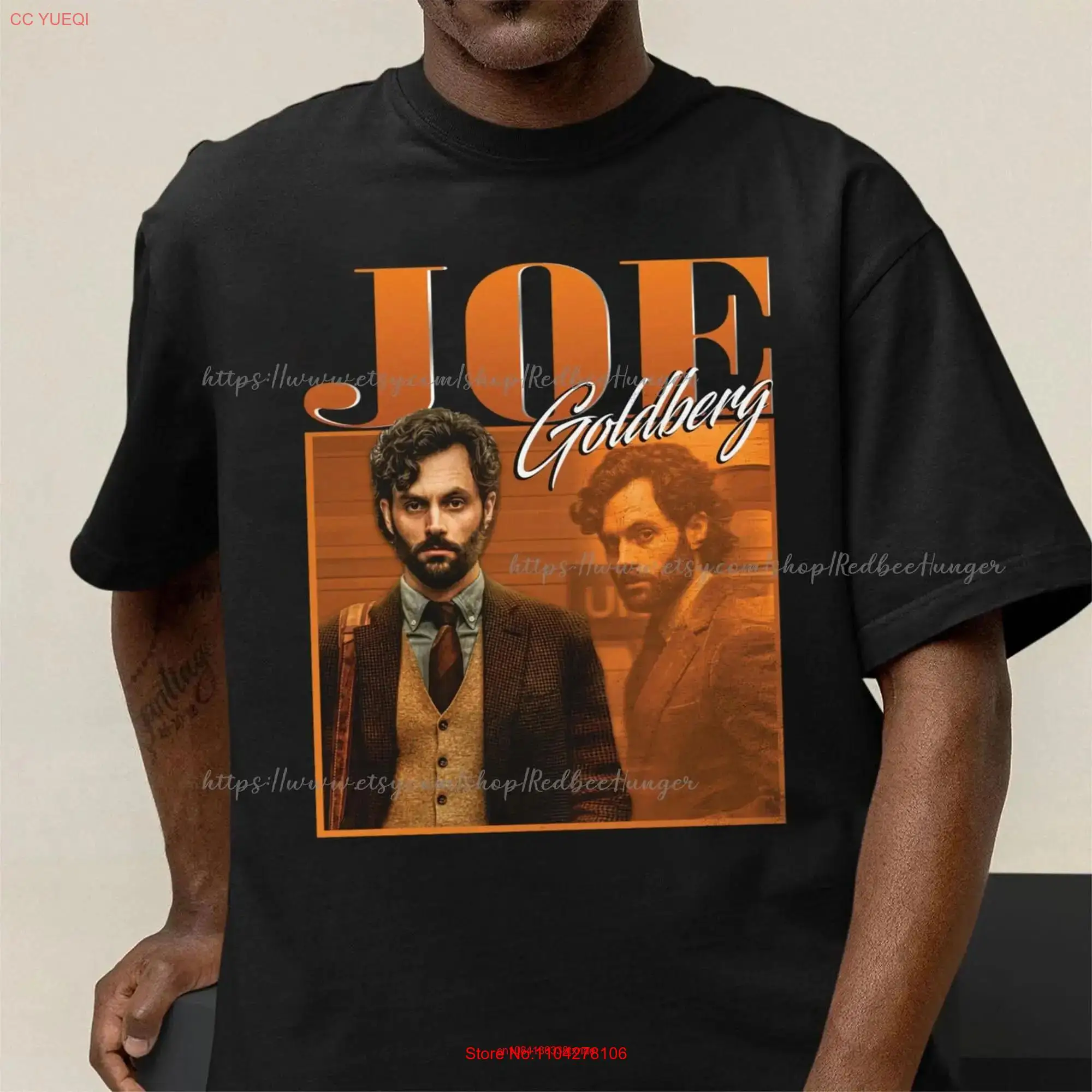 Joe Goldberg Vintage Style T Shirt Homage Retro 90s SweaT Love Quinn long or short sleeves