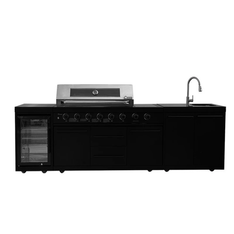 Garden American  grill, outdoor kitchen combination module grill, multi-function oven sink cabinet