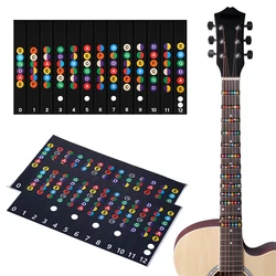 Guitar Scale Sticker Fretboard Coded Notes Labels Stickers Beginner Self Study Visual Guide Guitar Accessories Music Lovers ZYF