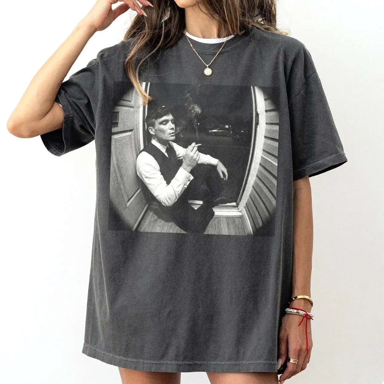 Camiseta The Immortal Man 2026 Peaky Blinders, camiseta de Tommy Shelby, camiseta de algodón de gran tamaño para hombre y mujer, ropa de calle Y2K, verano 2026