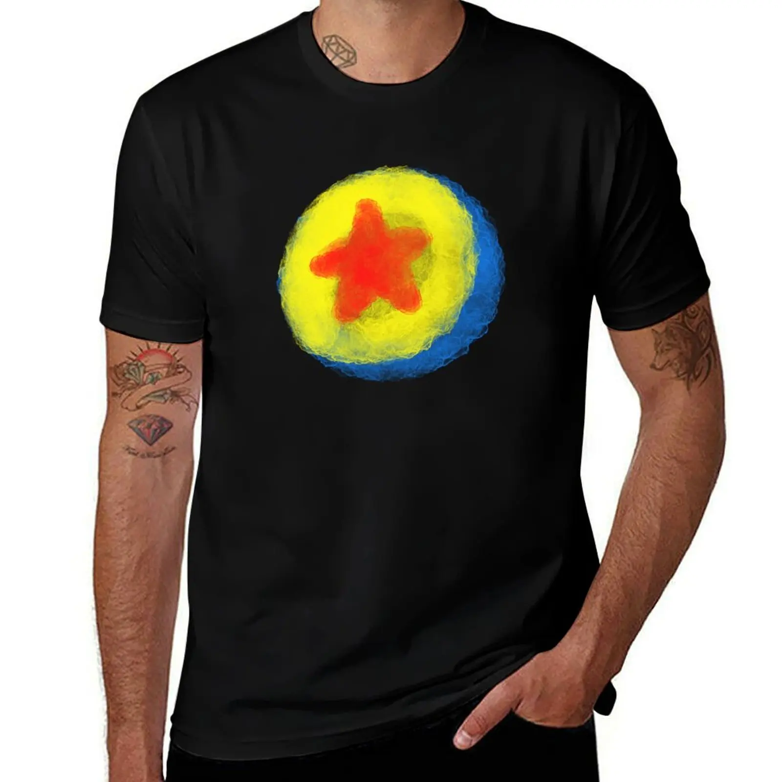 

Pixar Ball Water color T-Shirt Casual Everyday Short Sleeve T-Shirt