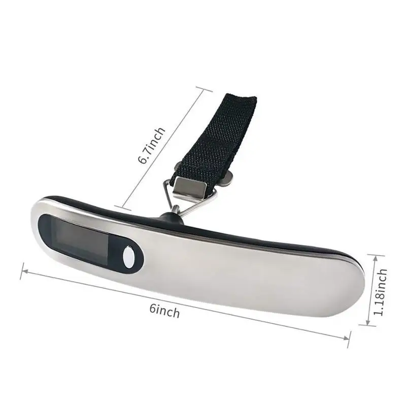 Portable Electronic Luggage Scale Digital LCD Display Hanging Suitcase Travel Weighs Baggage Bag Weight Balance Tool 110lb 50kg