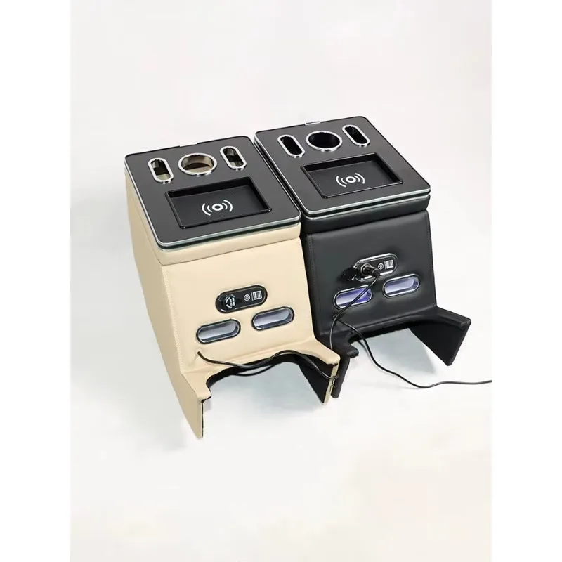 ZF-T Para mercedes-benz Clase V V220 V260 V250 2014-2023 caja de almacenamiento con reposabrazos pasamanos trasero soporte USB d