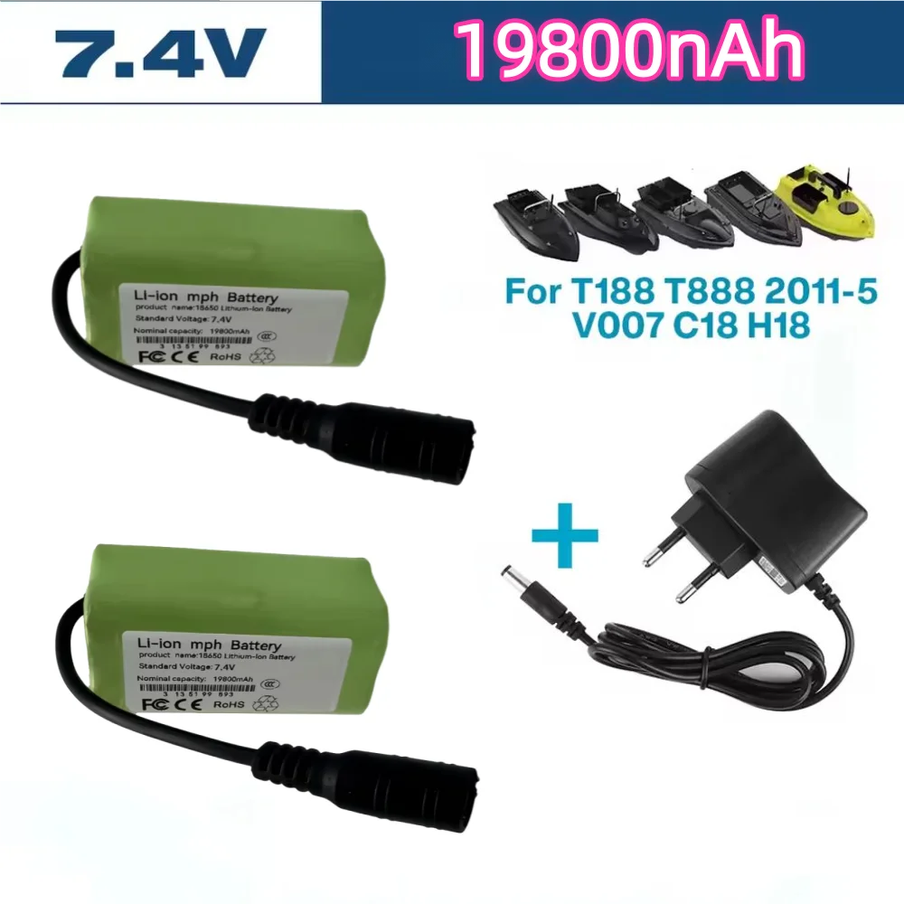 

Batería Lipo para T188 T888 2011-5 Control remotobuscadorde pecescebode pescabarco repuestosjuguetesRCaccesorios 2S7,4V19800mah.