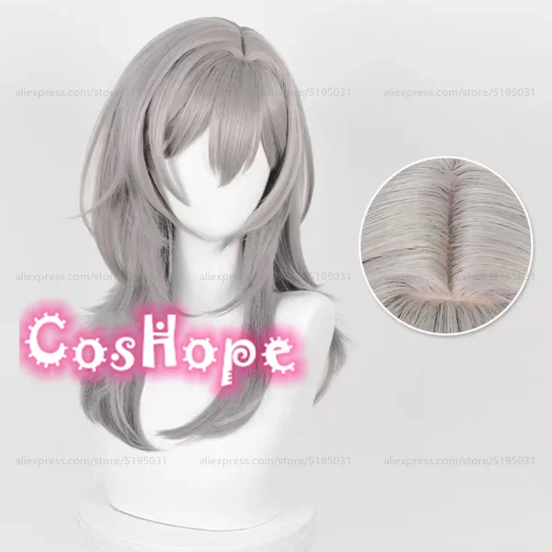 تريل بليزر 52 سنتيمتر رمادي التدرج شعر مستعار أنيمي تأثيري الباروكات مقاومة للحرارة شعر مستعار اصطناعي ؛ 3 ، c'5.b ؛ 8' #4