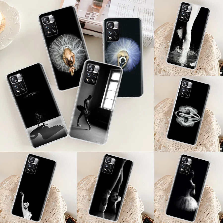 Ballerina Ballet Dance Girl Phone Case For Xiaomi Poco X3 GT X4 NFC M4 M5 M5S X6 X5 Pro 5G M3 Mi F6 F5 F4 F3 F2 F1 Capa Coq