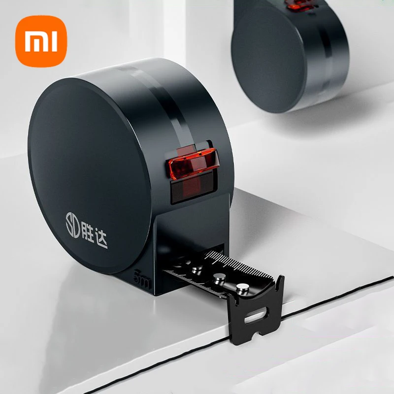 Xiaomi-Fita métrica de aço, bloqueio automático, alta precisão, Régua resistente ao desgaste, Ferramentas de medição, Fita métrica espessada,