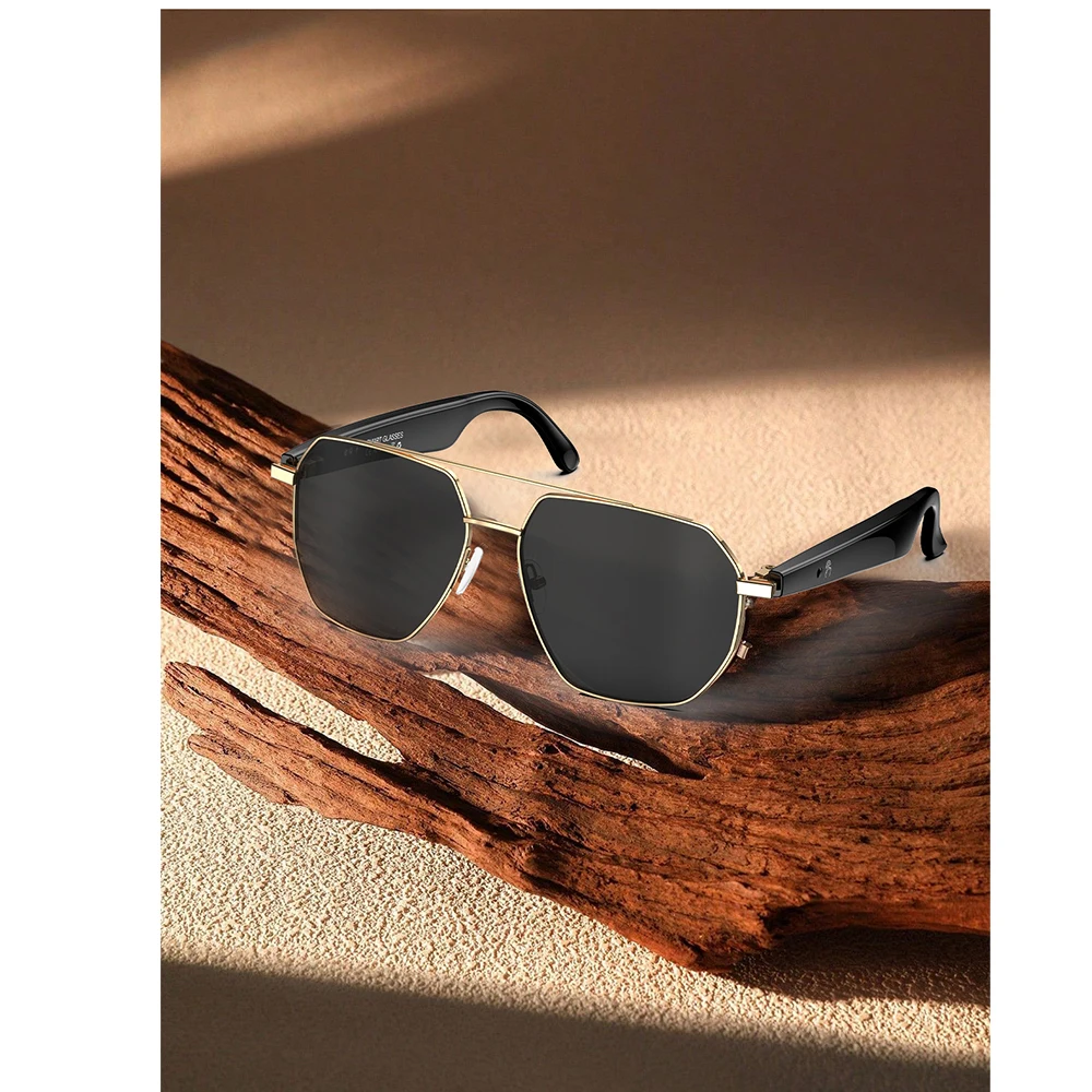 

W100C Smart Glasses AI Assistant ChatGPT Real-time Translation BT Speaker Glasses Outdoor Sunglasses Wearable Headset