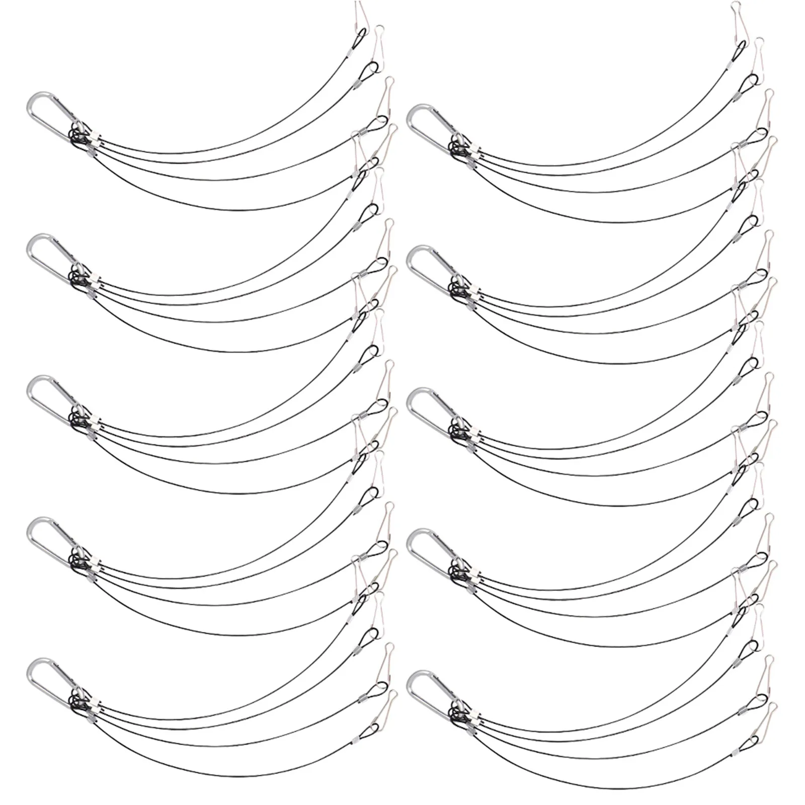 

10Pcs High Grade Stainless Steel Light Hanger Rope for Plant Grow Lights 1Mm Thickness 300Mm Length Sturdy Rust Resistant Kit