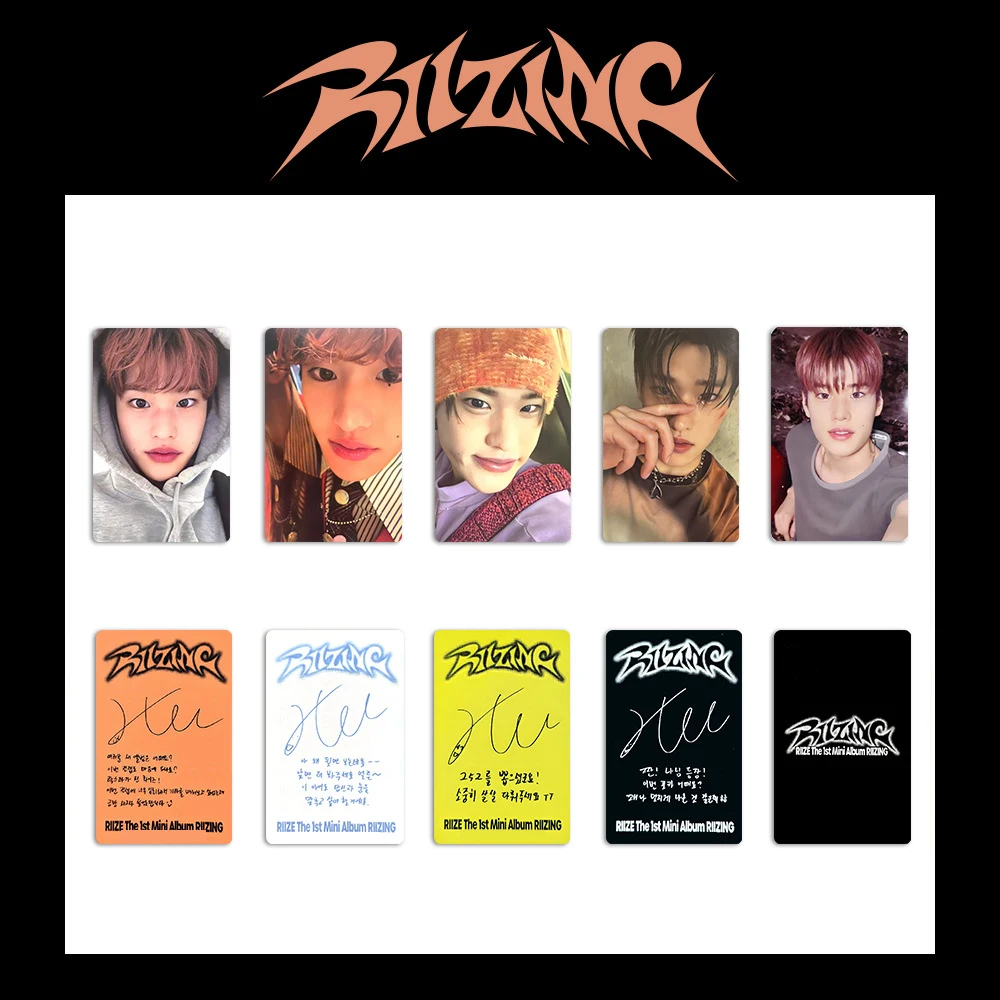 Kpop RIIZE Álbum cartão especial, impressão de lados duplos, filme brilhante, estilo coreano cartão LOMO, álbum, presente para fãs, coleção