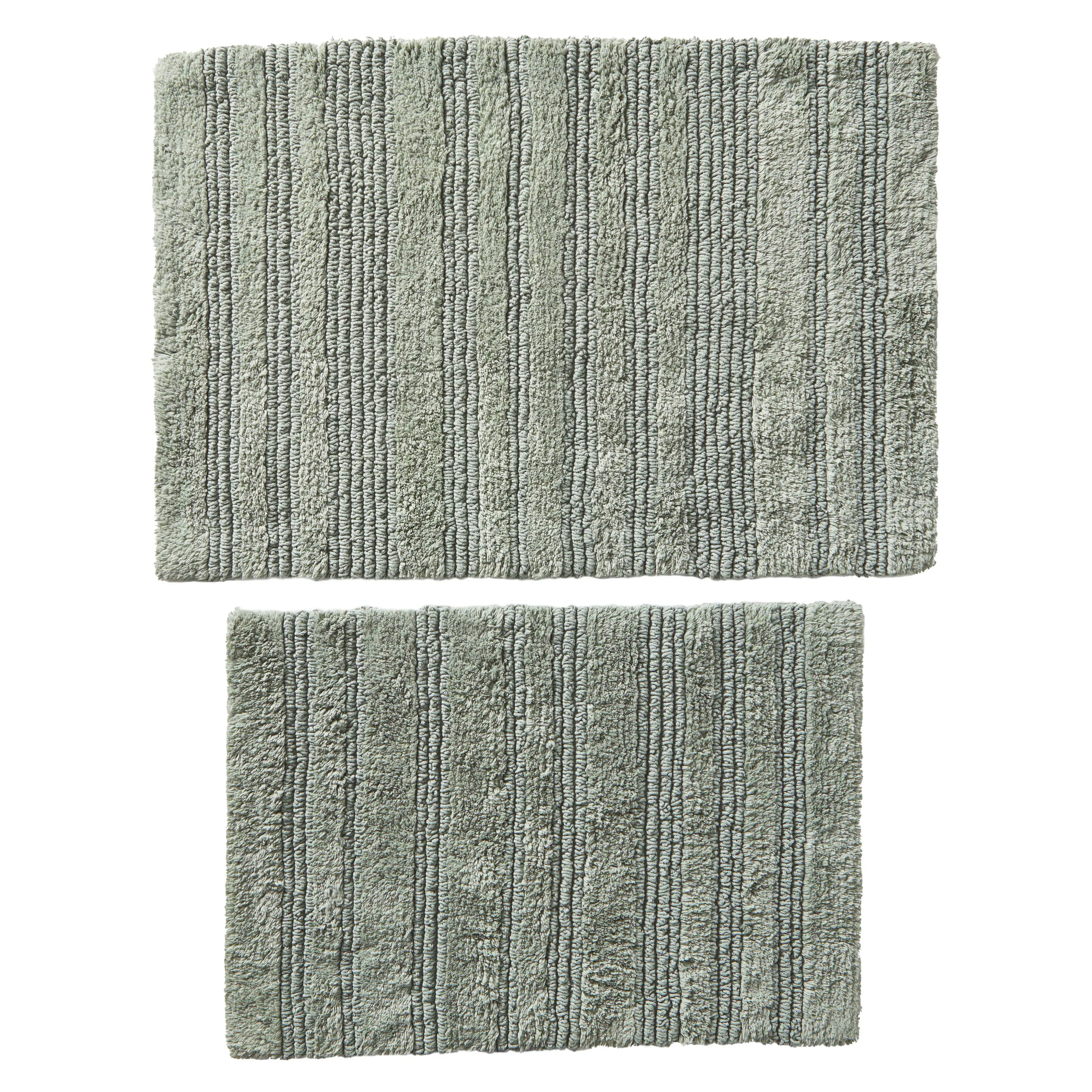 

Двусторонний комплект ковриков для ванной из хлопка Cut & Loop, Green River, 17 X 24 и 20 X 30
