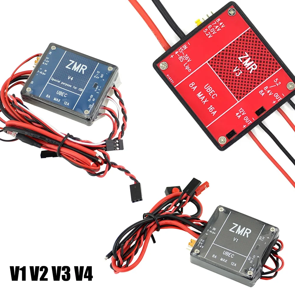 ZMR UBEC V1 V2 V3 8A Dual BEC Input Voltage 2-6S Lipo / 4-8S BEC For Quadcopter RC FPV Racing Drone Spare Models Parts