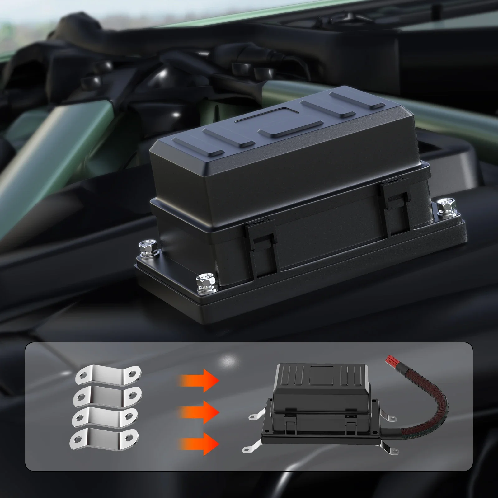 New12V 6 Slots Relay Block Waterproof Relay Fuse Box ATC/ATO Blade Auto Car Fuse Holder Automotive Relay Socket