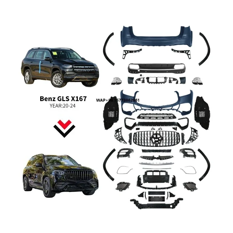

GLS X167 GLS63 Car Bodykit Conversion Upgrade Kits for Auto Accessories X167 Body Kit 2020-2024