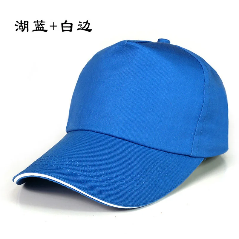 Custom Logo Embroidery Baseball Cap Casual Solid Color Unisex Adjustable Hip Hop Cap Adult Cap