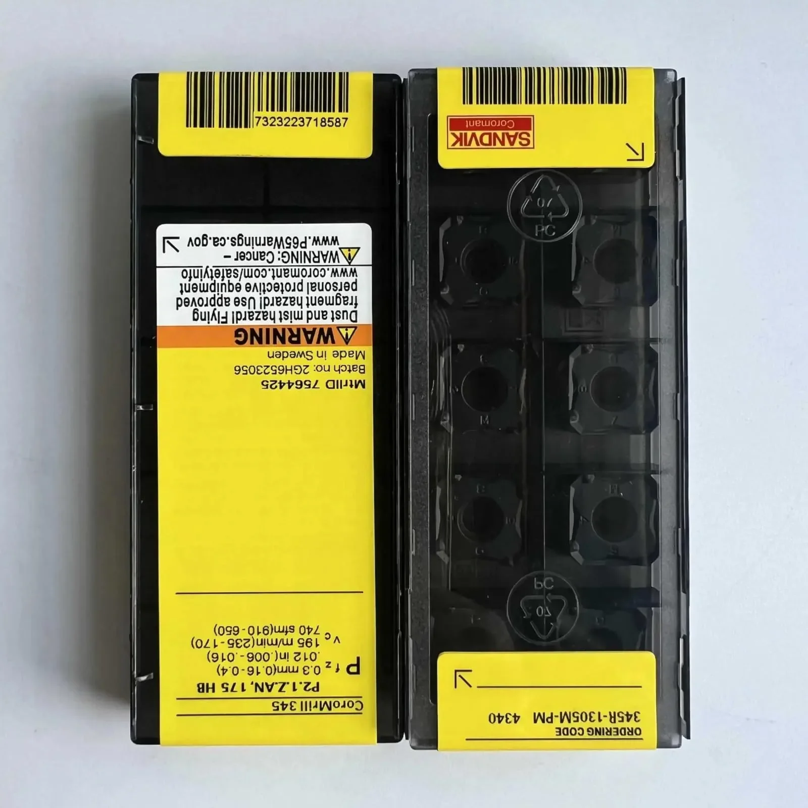 

Original SANDVIK / 345R-1305M-PM 4340 / Hard alloy CNC Blade 10 Pcs